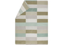 David Fussenegger Plaid Savona - Blokken en Strepen - Groen / Ecru / Beige
