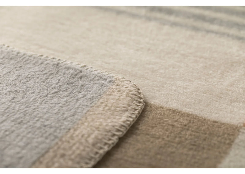 David Fussenegger Plaid Savona - Blokken en Strepen - Beige / Lichtgrijs / Ecru