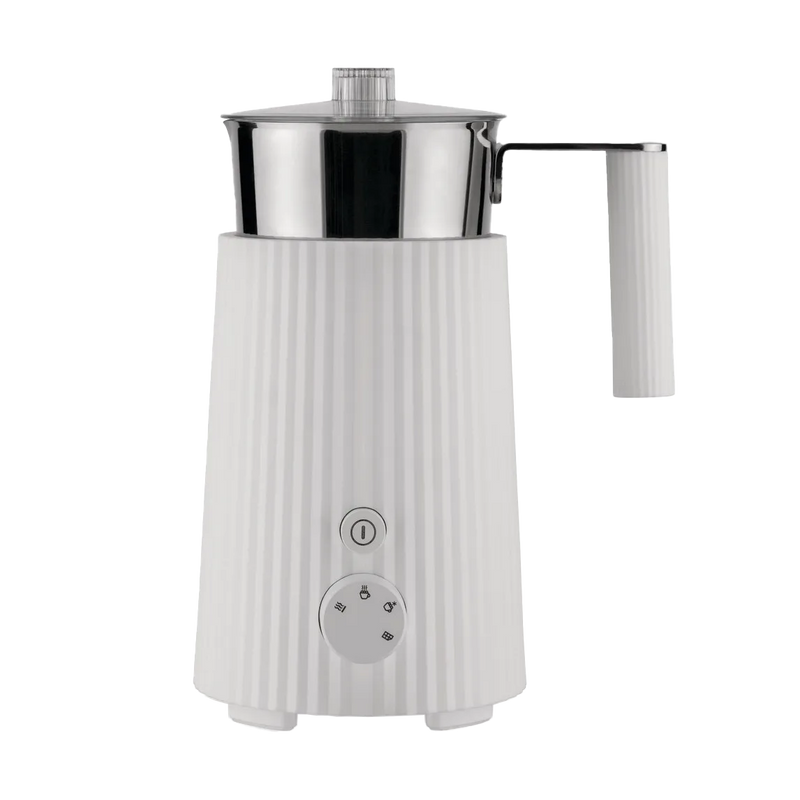 Alessi-Plisse-Melkopschuimer-Wit