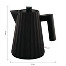 Alessi Plissé Wasserkocher 1 Liter - Schwarz