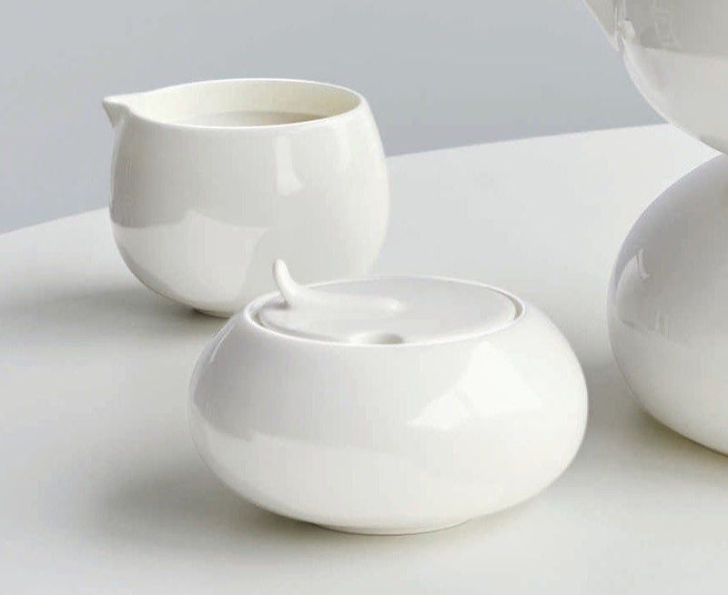 Asa Milch- und Zuckerset aus Keramik – weiß