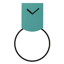 COVO TOVI turquoise design wandklok met pendel