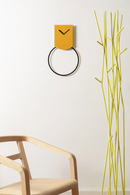 COVO Tovi Wandklok met Pendel - Okergeel