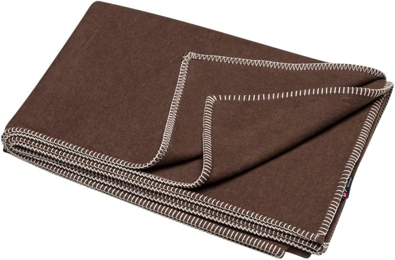 David Fussenegger Plaid Sylt - Abstrakte Gesichter, schwarz/weiß