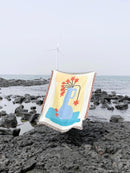 Morning Noon Night Deken "BLUE VASE" - 180x130cm