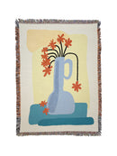 Morning Noon Night Deken "BLUE VASE" - 180x130cm