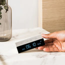 LEXON Flip Premium Wekker Aluminium - Zilver - Oplaadbaar met USB-C