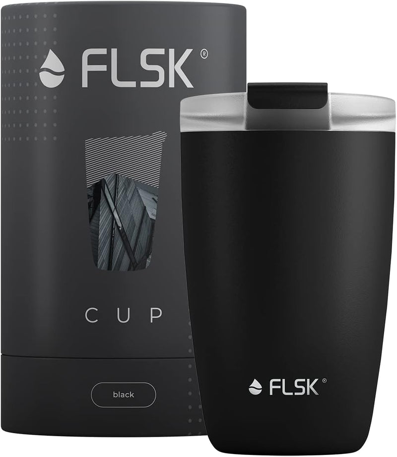 FLSK Thermosbeker CUP 350 ml - zwart