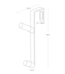 Yamazaki Over-de-deur hanger - wit