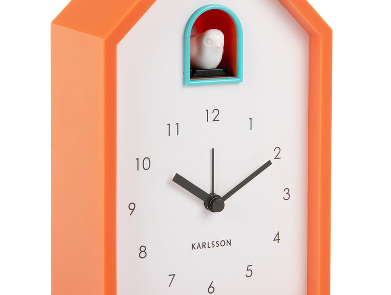 Karlsson-Modern-Cuckoo-Oranje-Wekker-Regalino