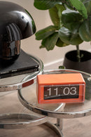 Karlsson Wand/Tafel Klokje Retro Boxed Flip - Oranje