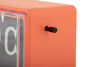 Karlsson Wand/Tafel Klokje Retro Boxed Flip - Oranje