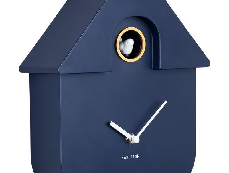 Karlsson Modern Cuckoo Wandklok - Donker Blauw