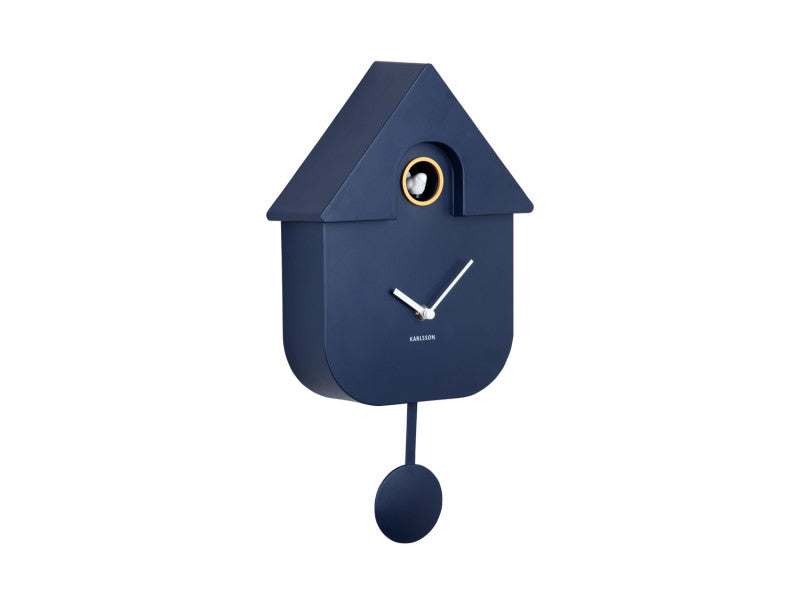 Karlsson Modern Cuckoo Wandklok - Donker Blauw