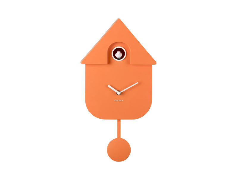 Karlsson Modern Cuckoo Wandklok - Oranje