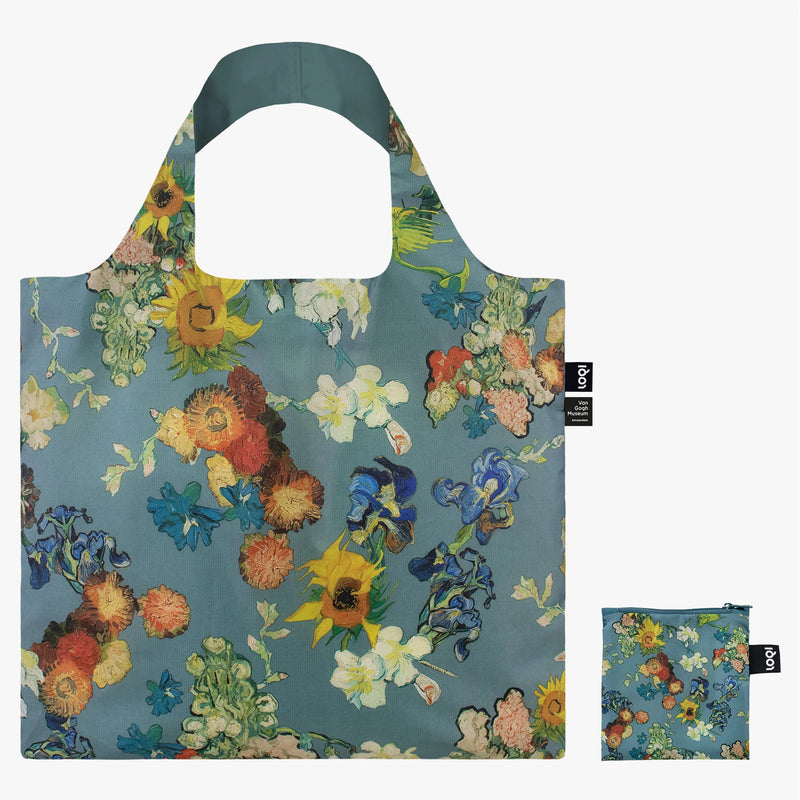 LOQI Falttasche Vincent van Gogh „Blumenmuster“ recycelt