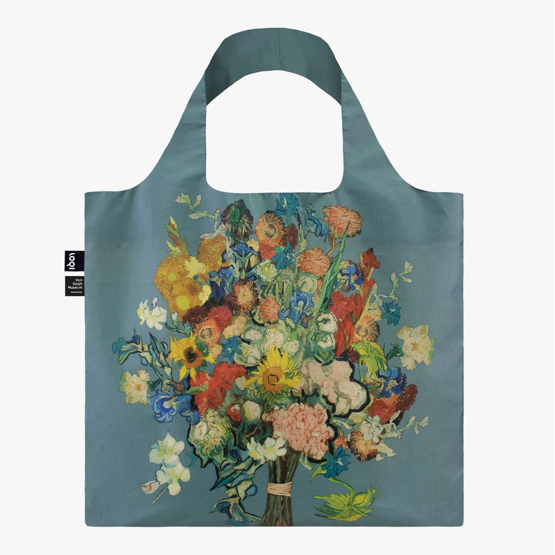 LOQI Falttasche Vincent van Gogh „Blumenmuster“ recycelt