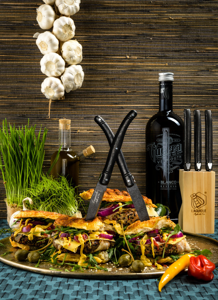 Laguiole „Premium Line“ Steakmesser – Black Stonewash