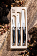 Laguiole Style de Vie Premium Line – 3-delige Keukenmesjesset - Zwart