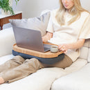 Bosign Laptray Anti-Slip L - Wilgenhout/Grijs