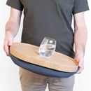 Bosign Laptray Anti-Slip M - Wilgenhout/Grijs