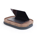 Bosign Laptray Anti-Slip L - Walnoothout/Grijs