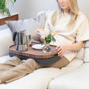 Bosign Laptray Anti-Slip L - Walnoothout/Grijs