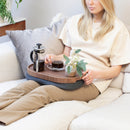 Bosign Laptray Anti-Slip M - Walnoothout/Grijs