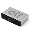 LEXON Flip Premium Wekker Aluminium - Zilver - Oplaadbaar met USB-C