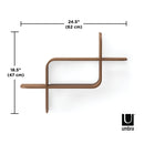 Umbra Montage Wandplank - Light-Walnut