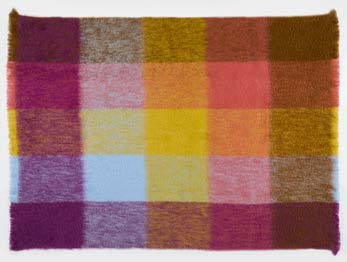 Mantas Ezcaray Mohair Plaid Throw - REF. 4030