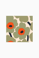 Marimekko Unikko Servetten Groen Oranje – 33x33 cm – 20 Stuks