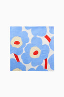 Marimekko Unikko Servetten Blauw Rood – 33x33 cm – 20 Stuks