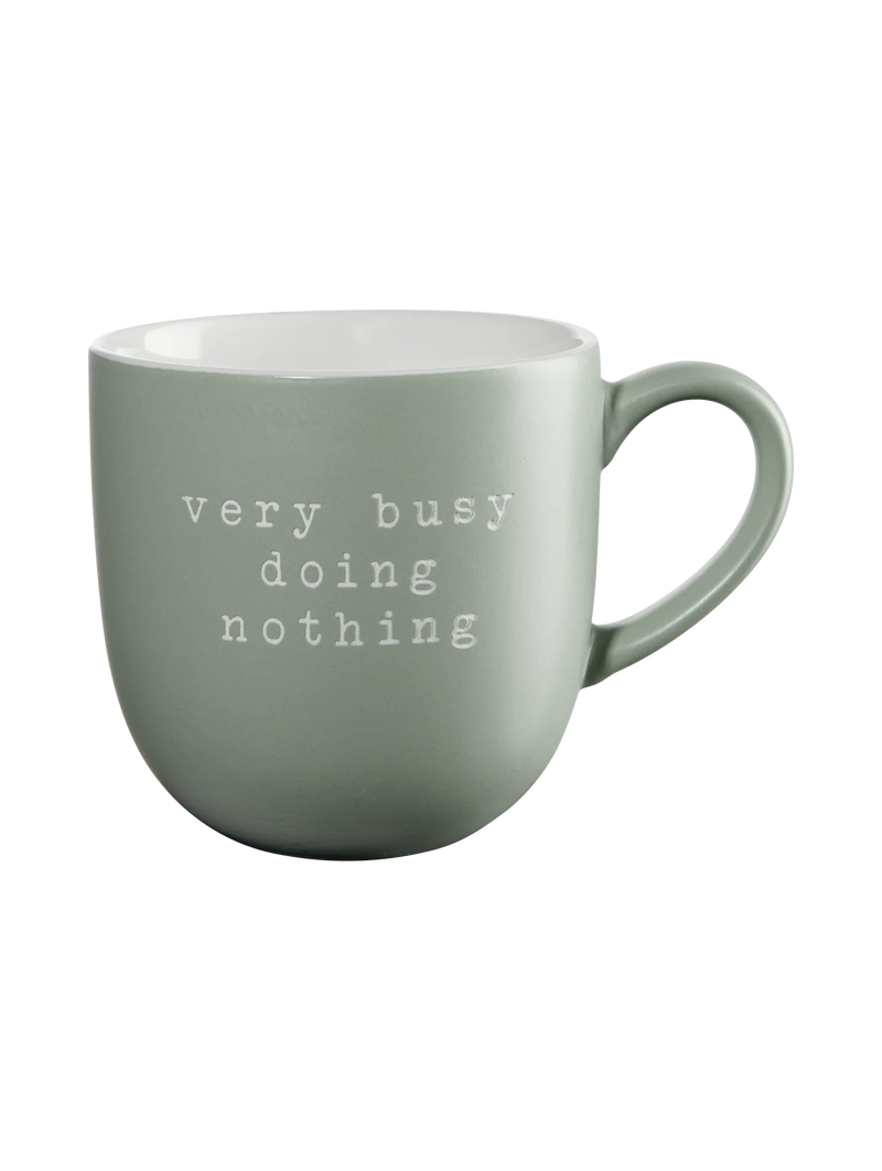 Asa Selection Hey! Mok "Very busy doing nothing" Lichtgroen – 350 ml