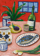 Paper Collective "Composition with Fish" - 30 x 40