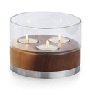 Philippi-waxinehouder-hout-glas