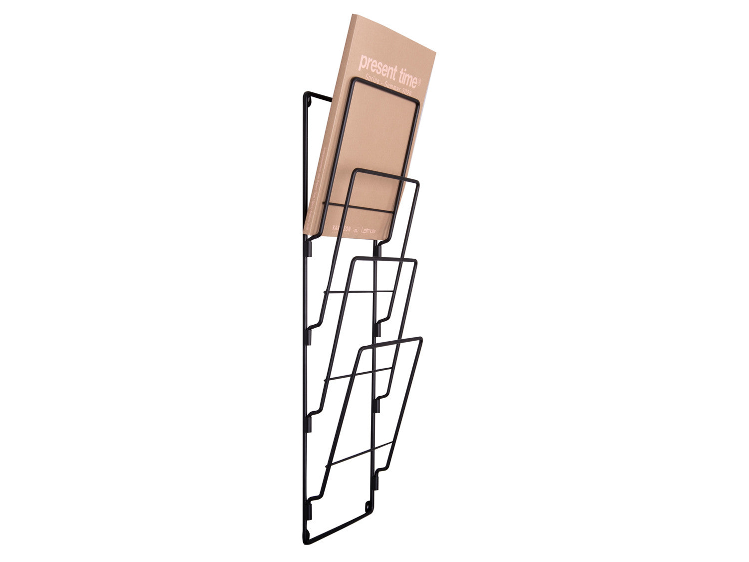 Pt. Magazine Rack Wire Wandrek Metaal 4 Vakken