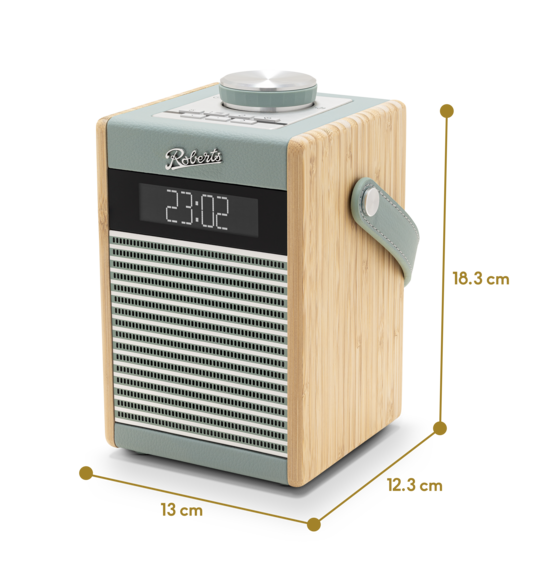 Roberts Rambler Midi Duck Egg – Retro Stijl, Lichtblauw Design