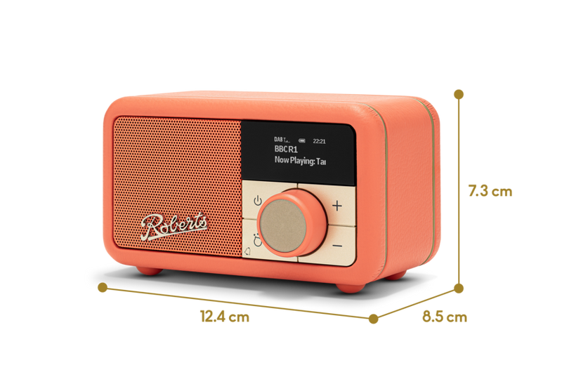Roberts-wekker-radio-DAB-oranje-Regalino