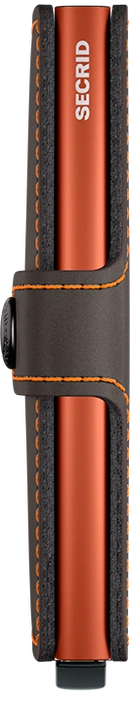 Secrid Miniwallet - Matte Truffle-Orange