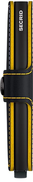 Secrid Miniwallet - Matte Black-Ochre