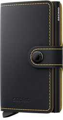 Secrid Miniwallet - Matte Black-Ochre