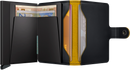 Secrid Miniwallet - Matte Black-Ochre