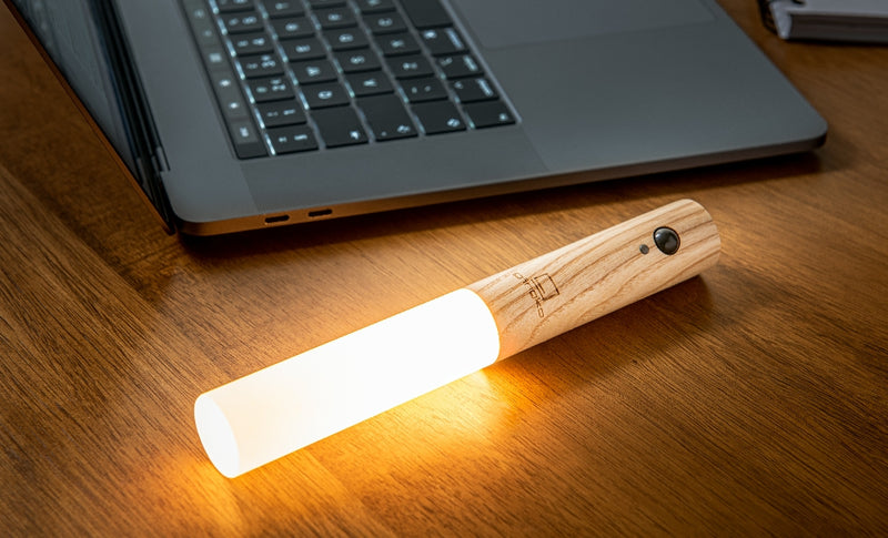 Gingko Smart Baton Light - Natuurlijk essenhout