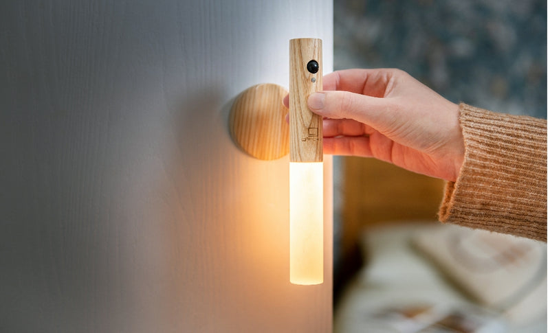 Gingko Smart Baton Light - Natuurlijk essenhout