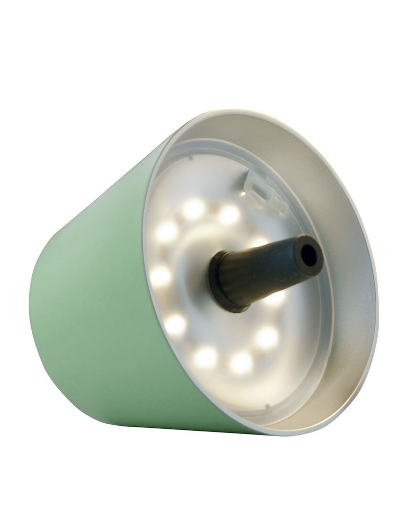 Sompex LED flessenlamp "TOP 2.0" met accu - olijfgroen