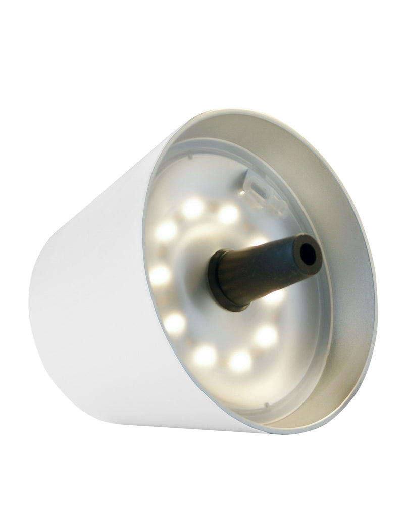 Sompex LED-Flaschenlampe „TOP 2.0“ mit Akku – weiß