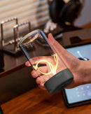 Sompex Pulse Oplaadbare Tafellamp Antraciet – LED Design Lamp met Magnetische Gloeidraad (IP54)