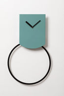 Turquoise moderne wandklok van COVO