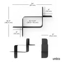 UMBRA-Montage-zwart-afmetingen